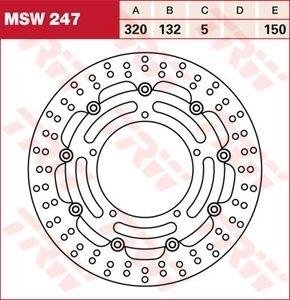 Диск тормозной LUCAS MSW247