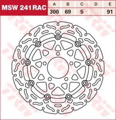 Диск тормозной LUCAS MSW241RAC