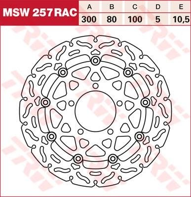 Диск тормозной LUCAS MSW257RAC