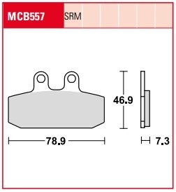 Колодки тормозные дисковые LUCAS MCB557