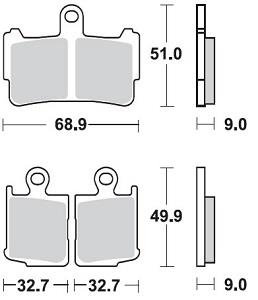Колодки тормозные Braking BR 950CM55