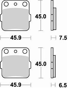 Колодки тормозные Braking BR 686CM44