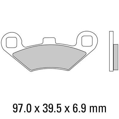 Колодки тормозные дисковые FERODO FDB2055SG (Polaris 2202412)