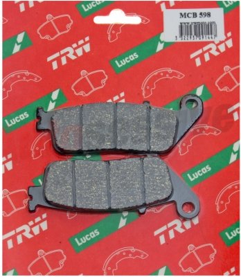 Колодки тормозные дисковые LUCAS MCB598