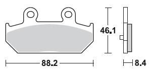 Колодки тормозные Braking BR 896SM1