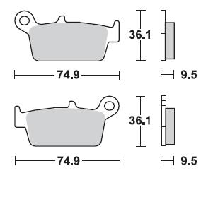 Колодки тормозные Braking BR 701CM44