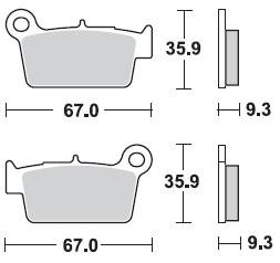 Колодки тормозные Braking BR 890CM44