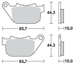Колодки тормозные Braking BR 901CM88