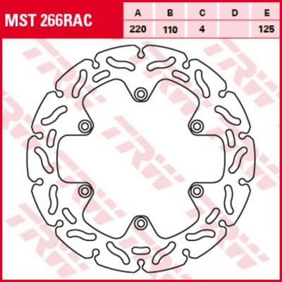 Диск тормозной LUCAS MST266RAC