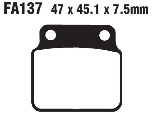 Колодки тормозные дисковые EBC FA137TT