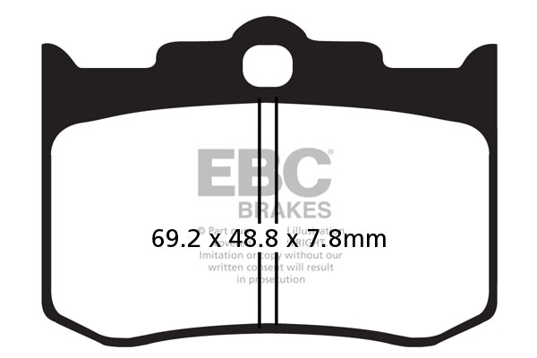 Колодки тормозные дисковые EBC FA216/3V