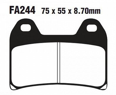 Колодки тормозные дисковые EBC FA244V