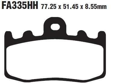 Колодки тормозные дисковые EBC FA335HH