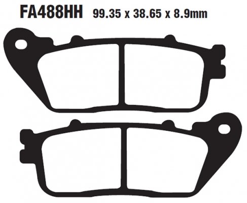 Колодки тормозные дисковые EBC FA488HH