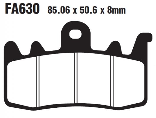 Колодки тормозные дисковые EBC FA630HH