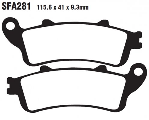 Колодки тормозные дисковые EBC SFA281HH