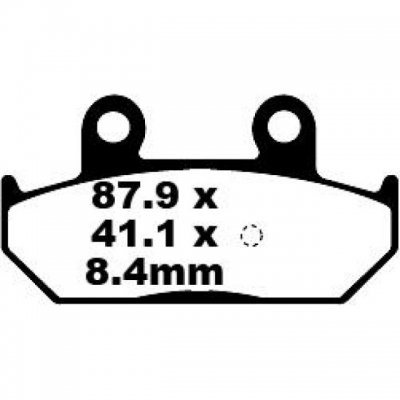 Колодки тормозные дисковые EBC SFA412HH