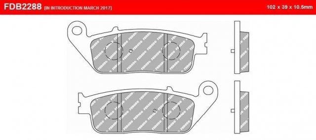 Колодки тормозные дисковые FERODO FE FDB2288EF