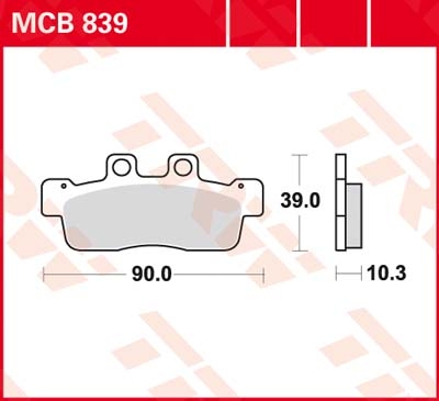 Колодки тормозные дисковые LUCAS MCB839