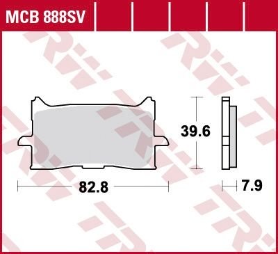 Колодки тормозные дисковые LUCAS MCB888SV