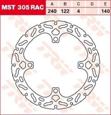 Тормозной диск LUCAS MST305RAC