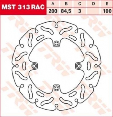 Диск тормозной LUCAS MST313RAC