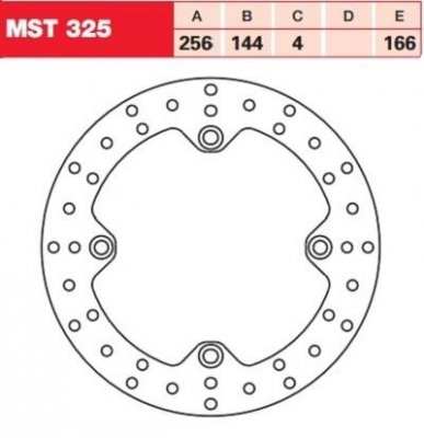 Диск тормозной LUCAS MST325