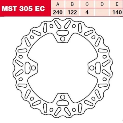 Диск тормозной LUCAS MST305RAC