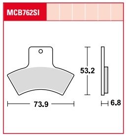 Колодки тормозные дисковые LUCAS MCB762SI