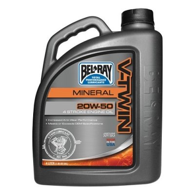 Масло моторне Bel-Ray V-TWIN MINERAL ENGINE OIL 20W-50 4L