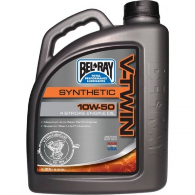 Масло моторное Bel-Ray V-TWIN SYNTHETIC ENGINE OIL 10W50 4L