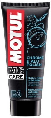 Motul E6 Chrome & ALU Polish - придает блеск мотоциклу