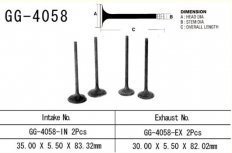 Клапан впускной VESRAH GG-4058-IN