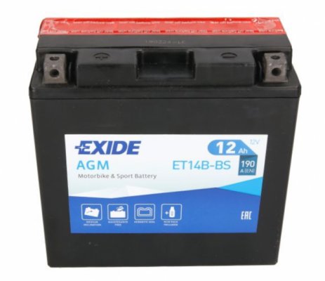 Аккумулятор EXIDE YT14B-BS