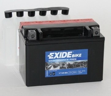 Аккумулятор EXIDE YTX9-BS(8А*ч-120А)