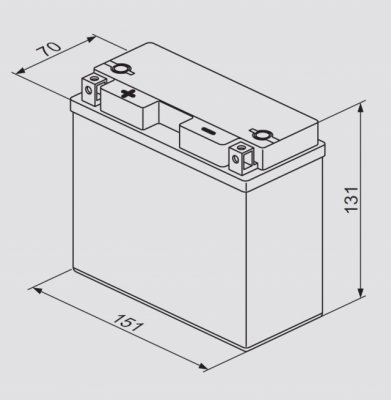 Аккумулятор BOSCH 0092M60190 (YT12B-BS)