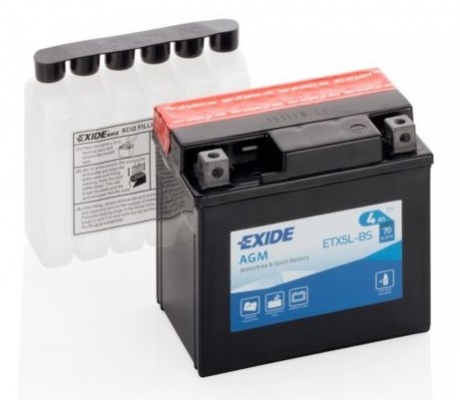 Аккумулятор EXIDE ETX5L-BS