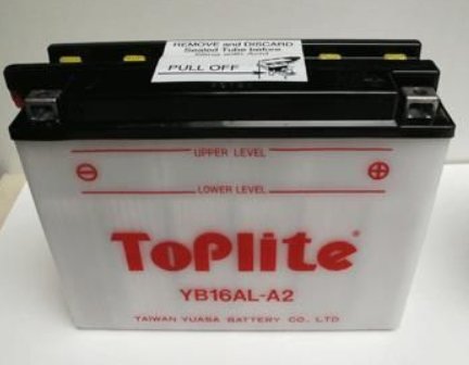 Аккумулятор TOPLITE YB16AL-A2