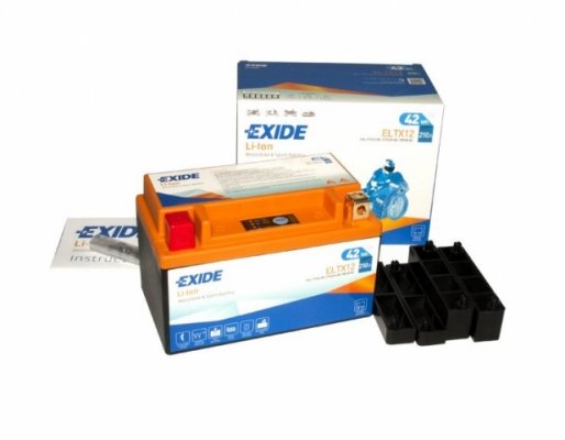 Аккумулятор мотоциклетный литий-ионный EXIDE ELTX12 (3,5А*ч-210А) (YTX12-BS, YT12B-B2)