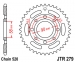 Звезда задняя JT Sprockets JTR279.30