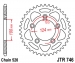 Звезда задняя JT Sprockets JTR746.44