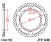 Звезда задняя JT Sprockets JTR1490.45