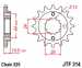 Звезда передняя JT Sprockets JTF314.16RB