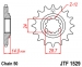 Звезда передняя JT Sprockets JTF1529.17RB