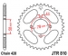 Звезда задняя JT Sprockets JTR810.48