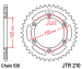 Звезда задняя JT Sprockets JTR210.48