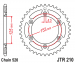 Звезда задняя JT Sprockets JTR210.50