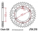 Звезда задняя JT Sprockets JTA210.51BLK