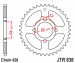 Звезда задняя JT Sprockets JTR838.45