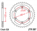 Звезда задняя JT Sprockets JTR897.44